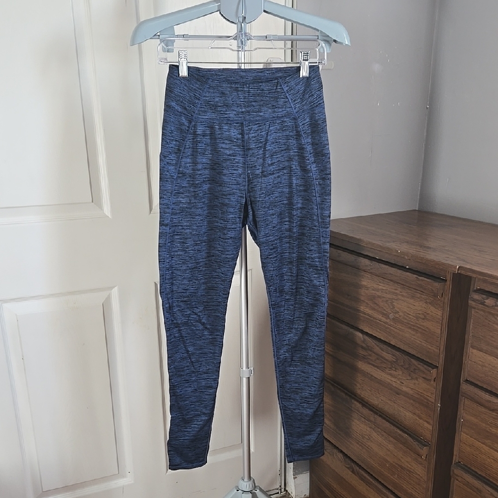 Cuddl Duds Blue Heathered Leggings